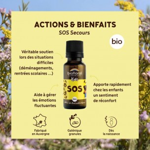 Image 81200 supplémentaire pour SOS Secours Enfants Bio - Fleurs de Bach Granules 19,5 g - Biofloral