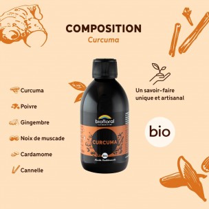 Image 81205 supplémentaire pour Élixir de Curcuma Bio 3000 mg - Élixir d'Orient 300 ml - Biofloral