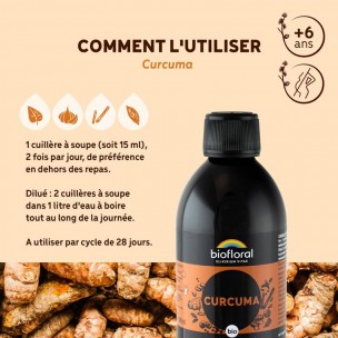 Image 81206 supplémentaire pour Élixir de Curcuma Bio 3000 mg - Élixir d'Orient 300 ml - Biofloral