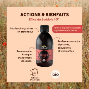 Image 81208 supplémentaire pour Élixir du Suédois Bio 40° - Digestion 300 ml - Biofloral