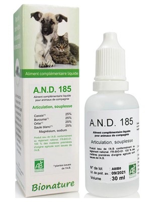 https://www.louis-herboristerie.com/81258-home_default/articulations-et-souplesse-des-animaux-bio-and-185-30-ml-bionature.jpg Image 81258 supplémentaire pour AND 185 - Articulations et souplesse des animaux Bio 30 ml - Bionature