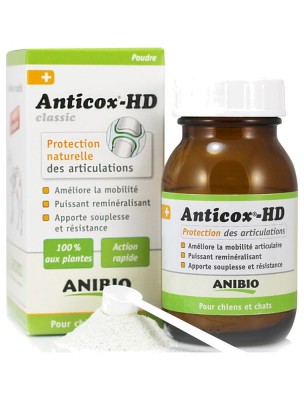 Image de Anticox HD classic - Articulations des chiens et chats 70 g - AniBio depuis AniBio : soins et compléments pour chiens, chats et chevaux