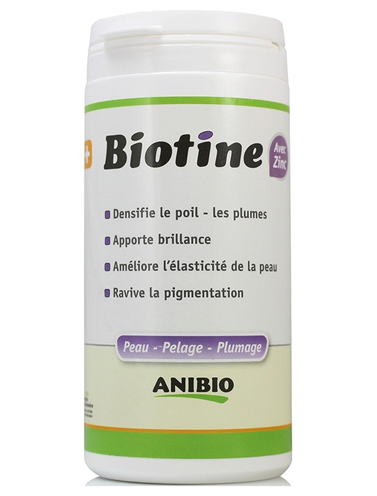 Image principale de la modale pour Biotine avec Zinc - Peau et Poils pour chiens et chats 260 g - AniBio