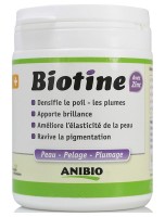 Image de Biotine avec Zinc - Peau et Poils pour chiens et chats 140 g - AniBio depuis Soins pour Peau et Poils des Animaux