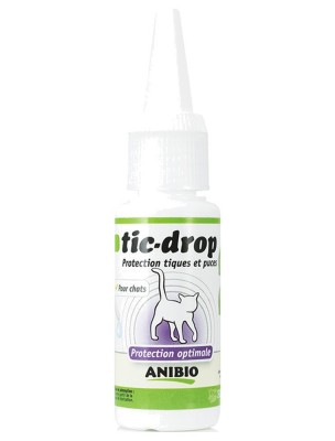 Image de Tic-Drop - Tiques et Puces Chats 30 ml - AniBio depuis AniBio : soins et compléments pour chiens, chats et chevaux