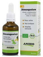 Image de Démangeaison Bio - Peau saine Chiens, Chats, Oiseaux et Rongeurs 50 ml - AniBio depuis Soins pour Peau et Poils des Animaux