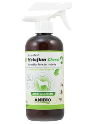 Image de Melaflon Cheval Spray Antiparasitaire - Contre les Tiques et Insectes volants 500 ml - AniBio depuis AniBio : soins et compléments pour chiens, chats et chevaux