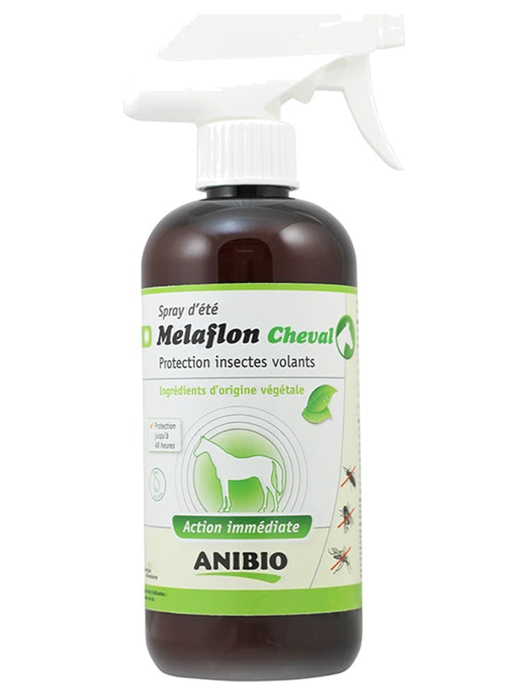 Image principale de la modale pour Melaflon Cheval Spray Antiparasitaire - Contre les Tiques et Insectes volants 500 ml - AniBio