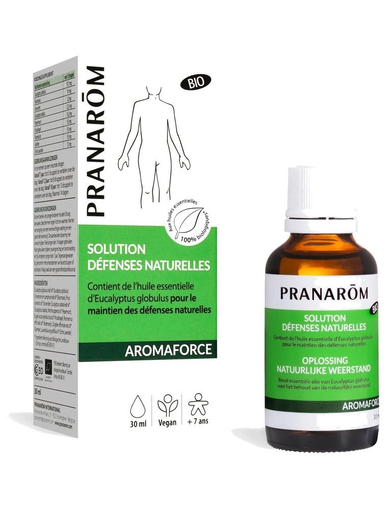 Image principale de la modale pour Aromaforce - Solution Défenses naturelles Bio - Huiles essentielles 30 ml - Pranarôm