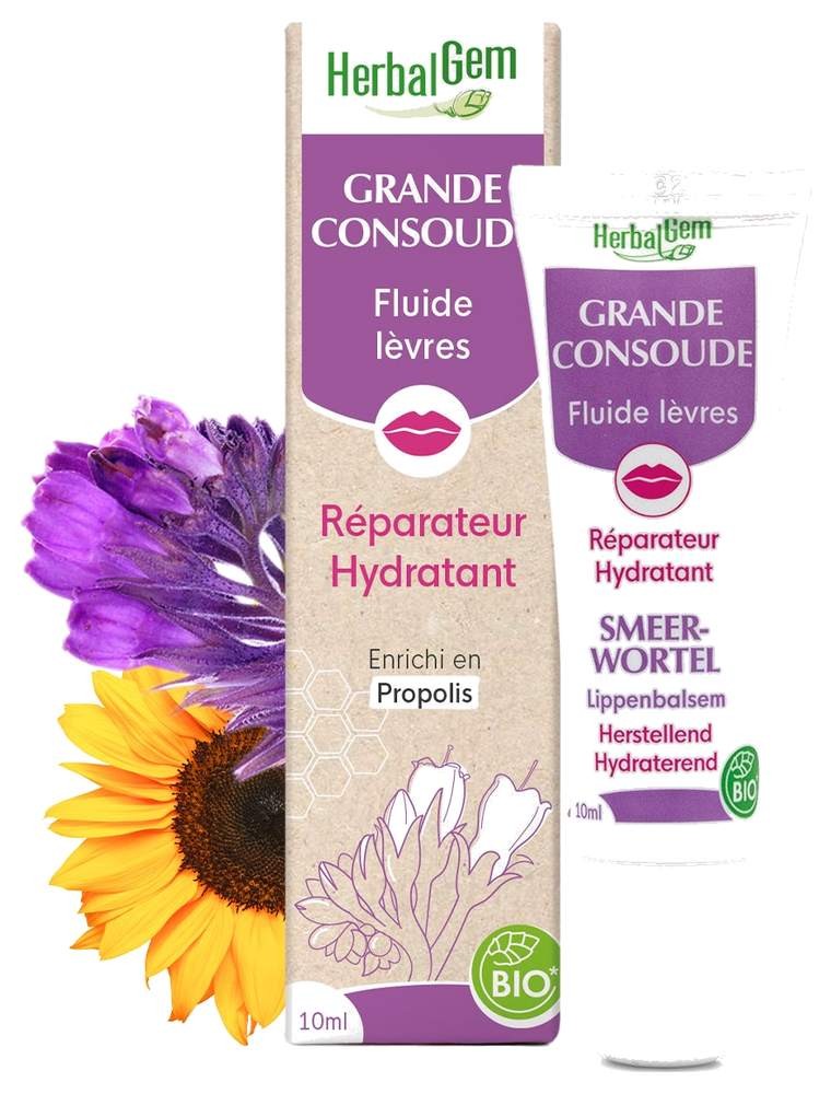 Image principale de la modale pour Baume à Lèvres à la Grande Consoude Bio - Soin réparateur 10 ml - Herbalgem
