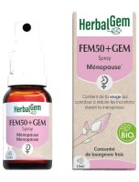 Image de Fem50+GEM GC 22 Bio - Ménopause Spray de 15 ml - Herbalgem depuis Solutions Naturelles pour votre Santé | Louis Herboristerie (42)