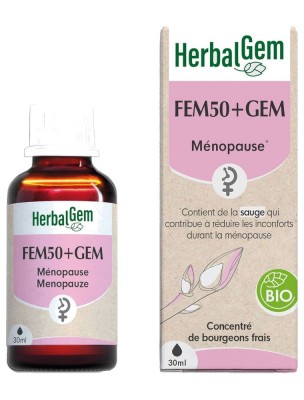 Image de Fem50+GEM GC22 Bio - Troubles de la ménopause 30 ml - Herbalgem depuis louis-herboristerie