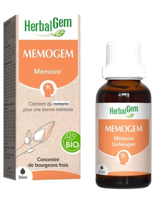 Image 81398 supplémentaire pour MemoGEM GC10 Bio - Mémoire et concentration 30 ml - Herbalgem