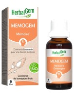 Image de MemoGEM GC10 Bio - Mémoire et concentration 30 ml - Herbalgem depuis Solutions Naturelles pour votre Santé | Louis Herboristerie (67)