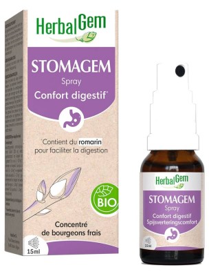 Image de Stomagem GC23 Bio -  Confort digestif Spray 15 ml - Herbalgem depuis Commandez les produits Herbalgem à l'herboristerie Louis