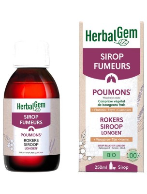 Image de Sirop des fumeurs Bio - Bien-être respiratoire 250 ml - Herbalgem depuis Commandez les produits Herbalgem à l'herboristerie Louis
