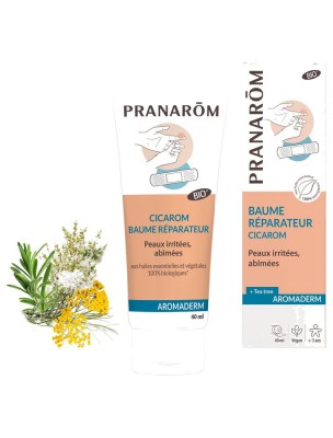 https://www.louis-herboristerie.com/81473-home_default/cicarom-bio-aromaderm-baume-reparateur-40-ml-pranarom.jpg Image 81473 supplémentaire pour Cicarom Bio - Aromaderm Baume Réparateur 40 ml - Pranarôm