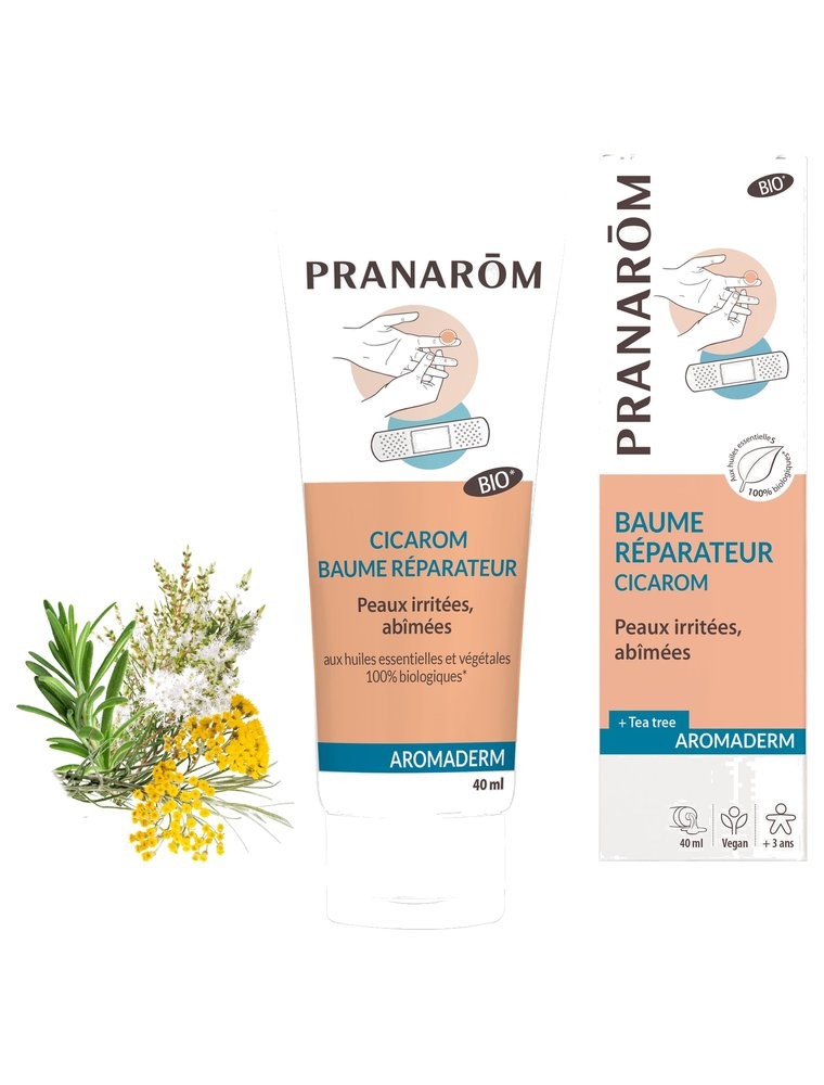 Image principale de la modale pour Cicarom Bio - Aromaderm Baume Réparateur 40 ml - Pranarôm