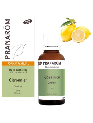 Image de Citron Bio - Huile essentielle de Citrus limon 30 ml - Pranarôm depuis Achetez les produits Pranarôm à l'herboristerie Louis (2)