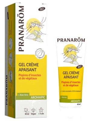 Image de Gel Crème Apaisant Aromapic Bio - Piqûres d'insectes et végétaux 40 ml - Pranarôm depuis Achetez les produits Pranarôm à l'herboristerie Louis (3)