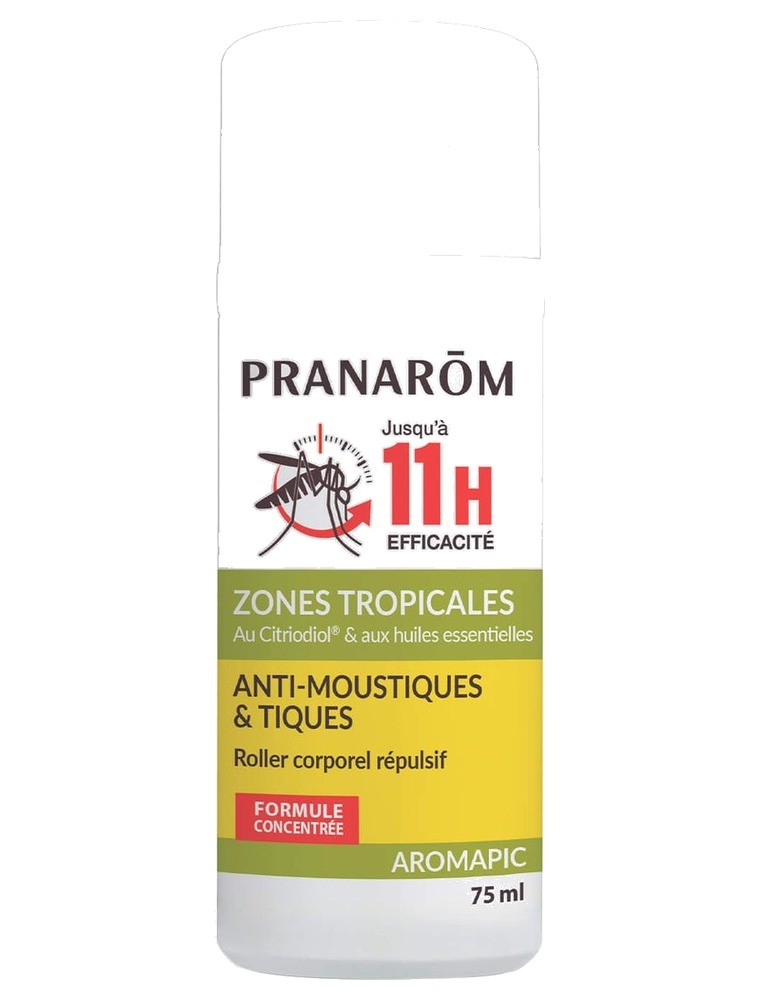 Image principale de la modale pour Roller répulsif Aromapic Bio- Anti-moustiques et Tiques 75 ml - Pranarôm
