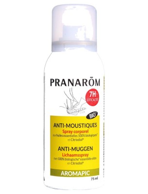 Image de Spray anti-moustiques Aromapic Bio - Répulsif corporel 75 ml - Pranarôm depuis Achetez les produits Pranarôm à l'herboristerie Louis (6)