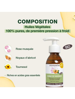 Image 81654 supplémentaire pour Huile de massage neutre naturelle Bio Aromaself - Base neutre 100 ml - Pranarôm