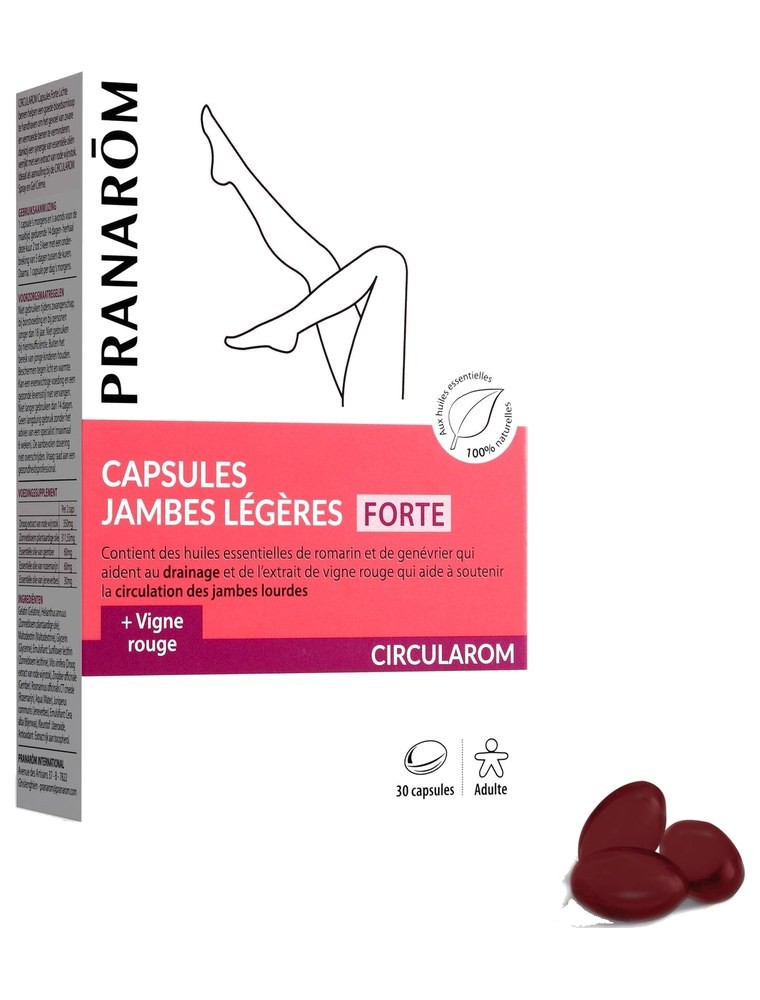 Image principale de la modale pour Capsules Circularom - Jambes légères 30 capsules - Pranarôm