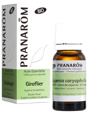 Image de Giroflier (Clou de Girofle) Bio - Huile essentielle d'Eugenia caryophyllus 10 ml - Pranarôm depuis Achetez les produits Pranarôm à l'herboristerie Louis (3)