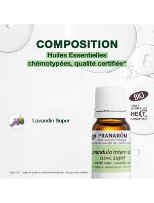 Image 81844 supplémentaire pour Lavandin Super Bio - Huile Essentielle de Lavandula intermedia clone super 10 ml - Pranarôm