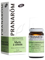 Image de Myrte verte à cinéole Bio - Huile essentielle de Myrtus communis ct cinéole 5 ml - Pranarôm depuis Solutions Naturelles pour votre Santé | Louis Herboristerie (72)