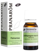 Image de Palmarosa Bio - Huile essentielle de Cymbopogon martinii var. motia 10 ml - Pranarôm depuis Solutions Naturelles pour votre Santé | Louis Herboristerie (77)