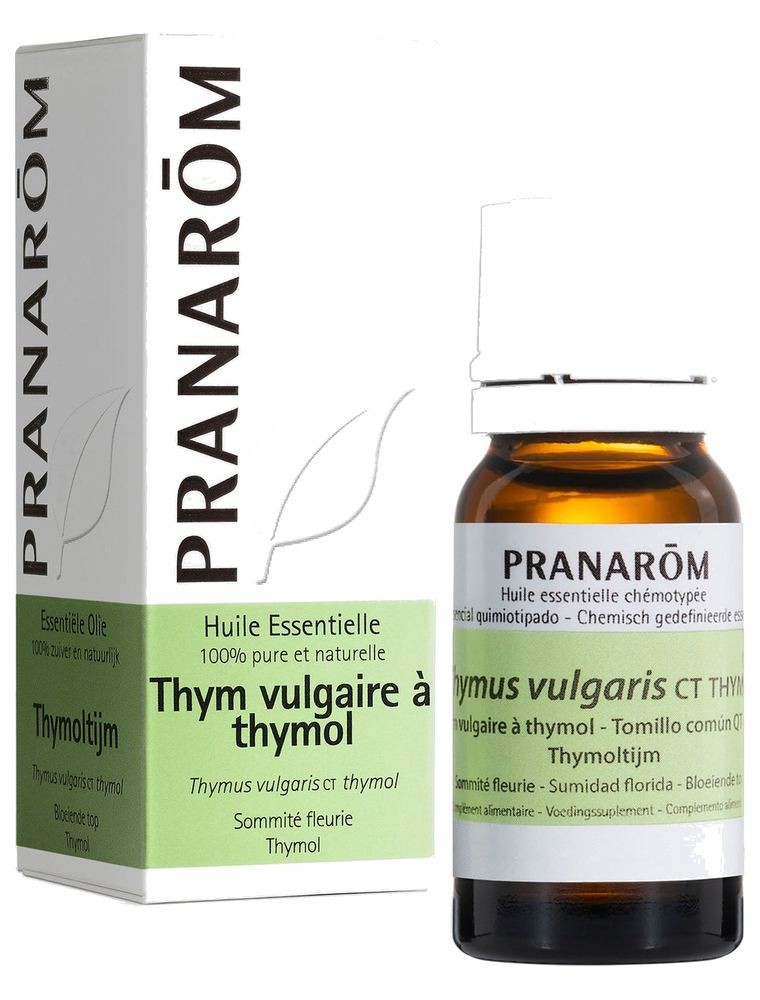 Image principale de la modale pour Thym à thymol - Huile essentielle de Thymus vulgaris ct thymol 10 ml - Pranarôm