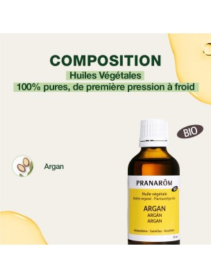 Petite image du produit Argan Bio - Huile végétale d'Argania spinosa 50 ml - Pranarôm