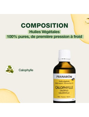 Image 82001 supplémentaire pour Calophylle (Tamanu) Bio - Huile végétale Calophyllum inophyllum 50 ml - Pranarôm