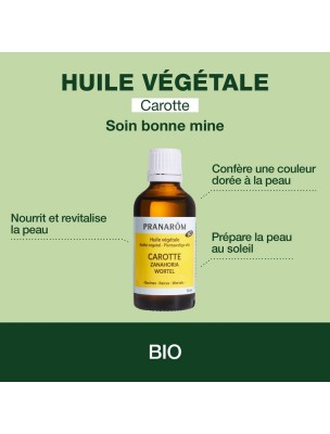 Image 82006 supplémentaire pour Carotte - Huile végétale Daucus carota 50 ml - Pranarôm