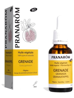 Image de Grenade Bio - Huile végétale de Punica granatum 30 ml - Pranarôm depuis Achetez les produits Pranarôm à l'herboristerie Louis (3)