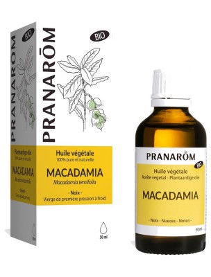 Image de Macadamia Bio - Huile végétale vierge Macadamia integrifolia 50 ml - Pranarôm depuis Achetez les produits Pranarôm à l'herboristerie Louis (4)