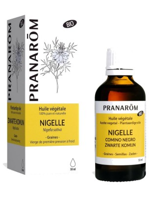 Image de Nigelle Bio - Huile végétale Nigella sativa 50 ml - Pranarôm depuis Achetez les produits Pranarôm à l'herboristerie Louis (4)