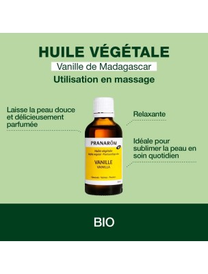 Image 82057 supplémentaire pour Vanille Bio - Huile végétale Vanilla planifolia 50 ml - Pranarôm