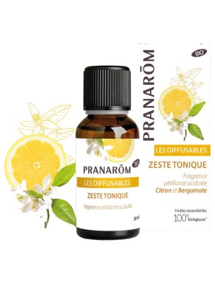 Image de Zeste Tonique Bio - Les Diffusables 30ml - Pranarôm depuis Achetez les produits Pranarôm à l'herboristerie Louis (6)