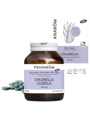 Image de Chlorella Bio - Vitalité et dépuratif 150 comprimés - Pranarôm depuis Achetez les produits Pranarôm à l'herboristerie Louis (2)