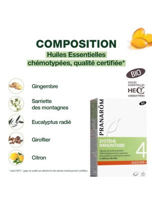 https://www.louis-herboristerie.com/82090-home_default/oleocaps-4-bio-systeme-immunitaire-30-capsules-d-huiles-essentielles-pranarom.jpg Image 82090 supplémentaire pour Oléocaps + 4 Bio - Système Immunitaire 30 capsules d'huiles essentielles - Pranarôm