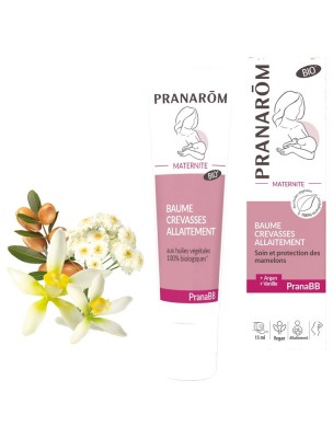 Image de Pranabb Baume Crevasses Allaitement Bio - Maternité 15 ml - Pranarôm depuis Achetez les produits Pranarôm à l'herboristerie Louis (5)