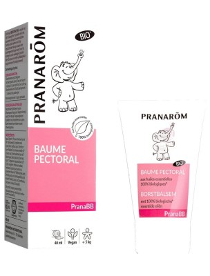 Image de Pranabb Baume Pectoral Bio - Respiration des bébés 40 ml - Pranarôm depuis Achetez les produits Pranarôm à l'herboristerie Louis (5)