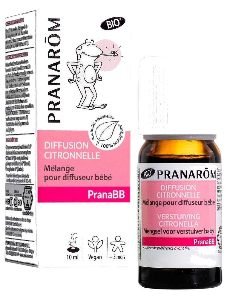 Image principale de la modale pour Pranabb Diffusion Citronnelle - Répulsif 10 ml - Pranarôm