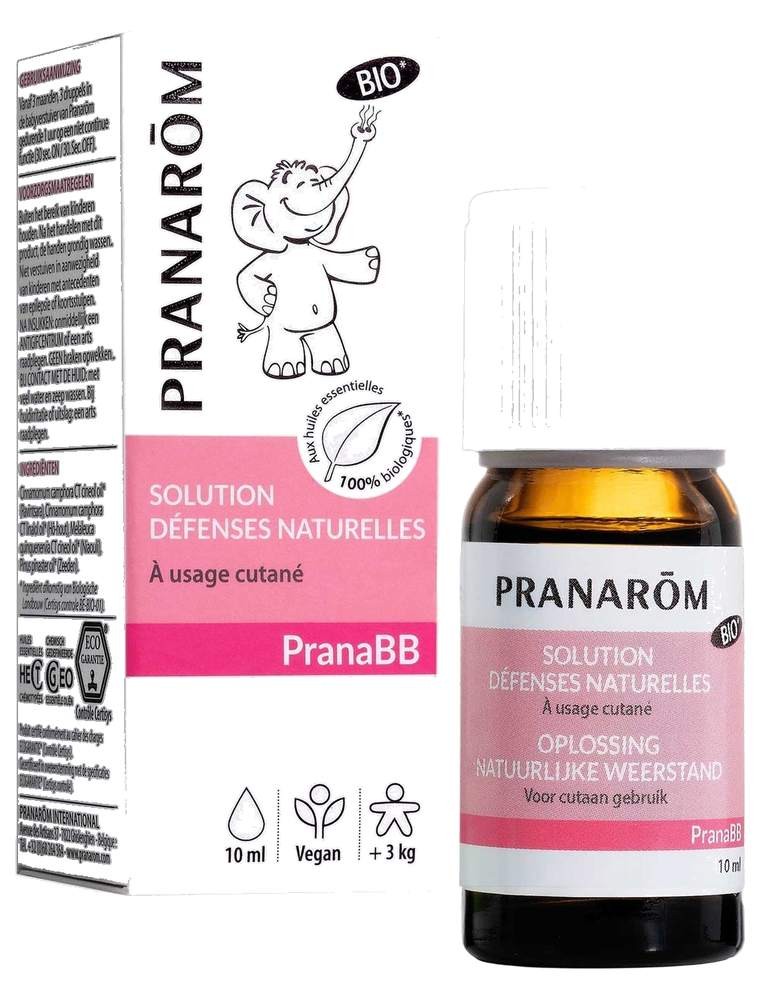 Image principale de la modale pour Pranabb Huile de massage - Défenses naturelles des bébés 10 ml - Pranarôm