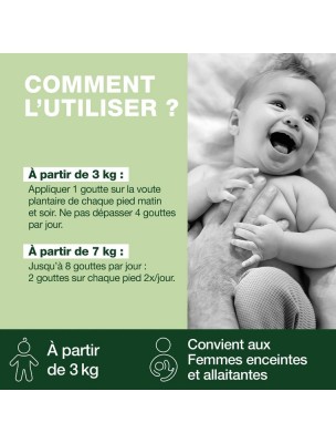Image 82119 supplémentaire pour Pranabb Huile de massage - Défenses naturelles des bébés 10 ml - Pranarôm