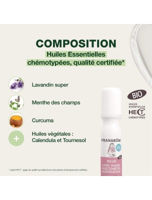 Image 82121 supplémentaire pour Pranabb Roller Piqûres Bio - Gel Apaisant naturel 15 ml - Pranarôm