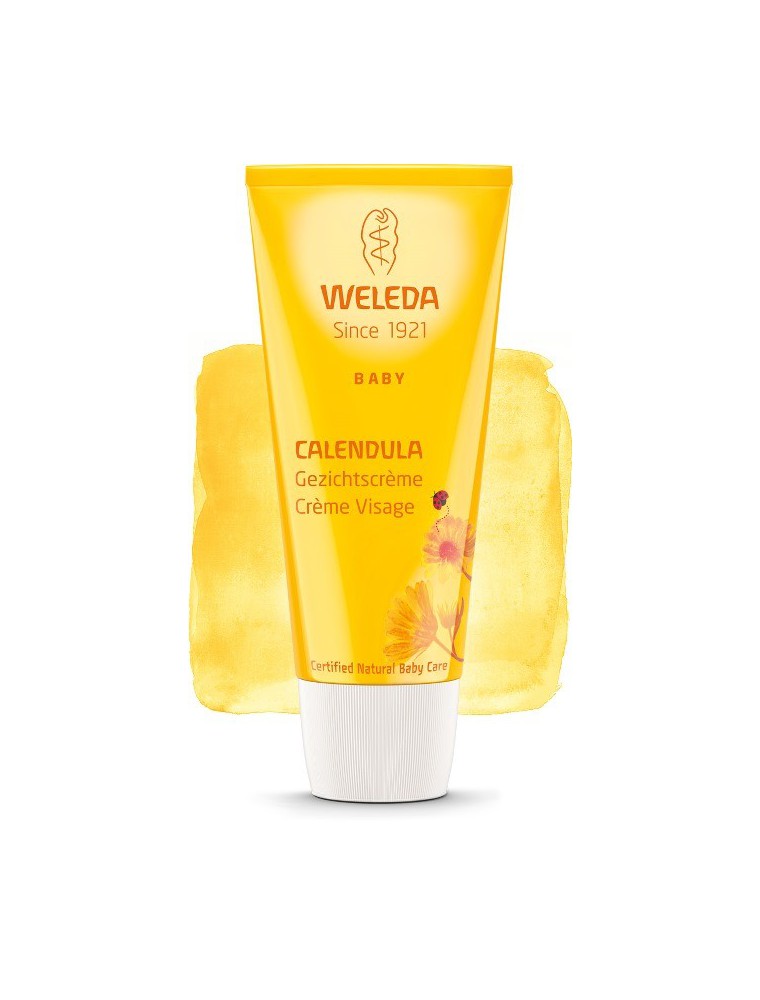 Image principale de la modale pour Crème visage au Calendula pour Bébé - Soigne et hydrate 50 ml - Weleda